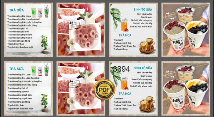 Market menu quán trà sữa 2