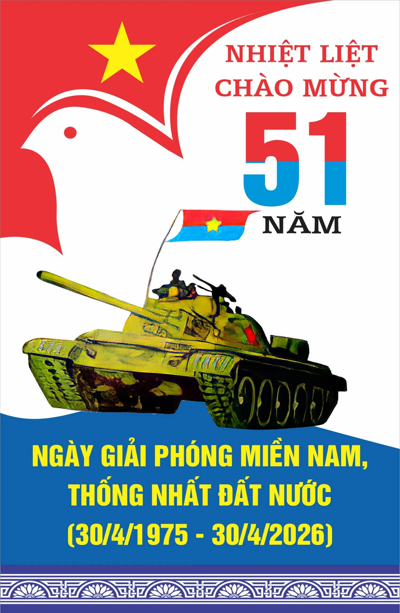 Tải File Poster Vector Ngày Giải Phóng Miền Nam 30/4 Đẹp Nhất