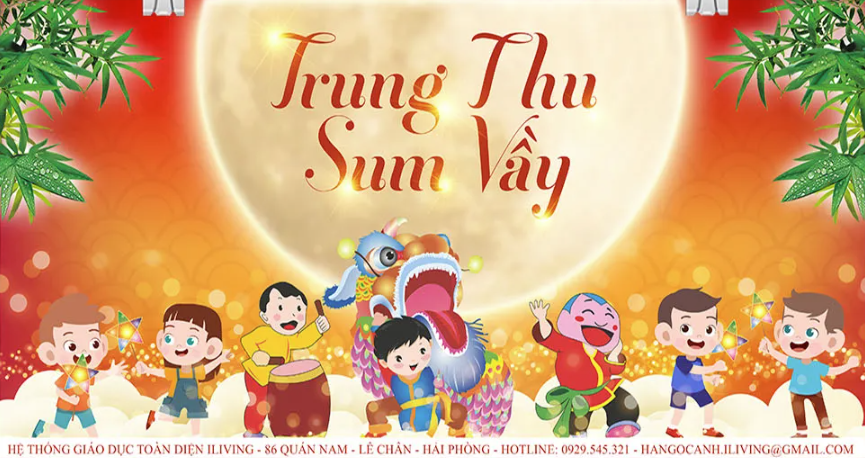 Tải File Vector Thiết Kế Banner Trung Thu Sum Vầy Đầy Sắc Màu, Họa Tiết Trẻ Em Vui Nhộn & Múa Lân Rực Rỡ