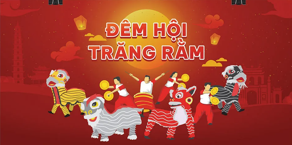 Tải File Vector Poster Banner Đêm Hội Trăng Rằm Múa Lân Sắc Màu & Không Khí Lễ Hội Truyền Thống Việt Nam