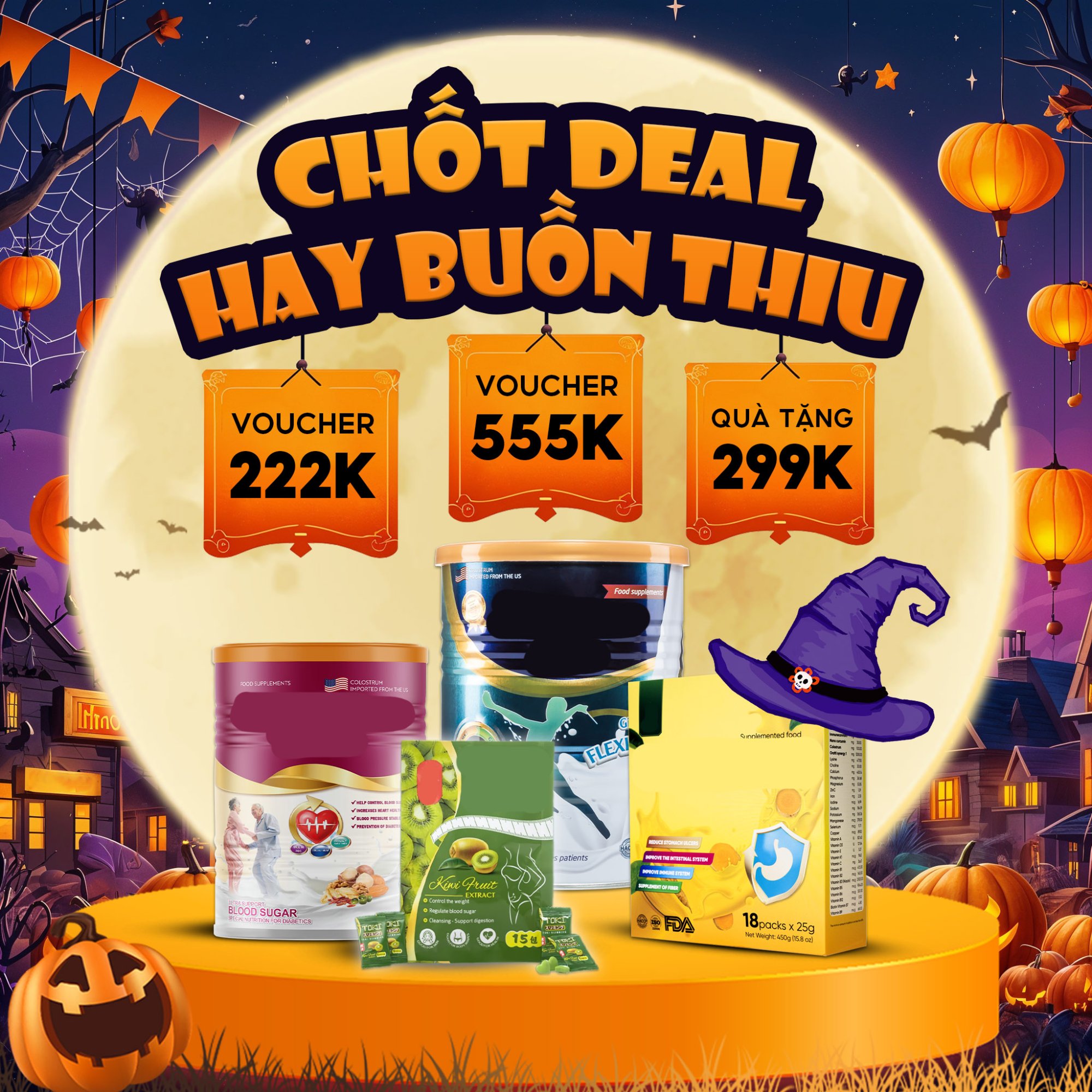 Vector Banner Promotion Halloween – Mẫu Advertising Frame Cho E-Commerce & Quảng Cáo