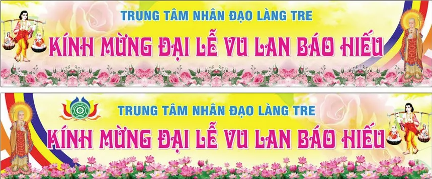 Tải File Vector Bộ Banner Chúc Mừng Đại Lễ Vu Lan Báo Hiếu Với Hình Ảnh Phật Giáo & Hoa Sen