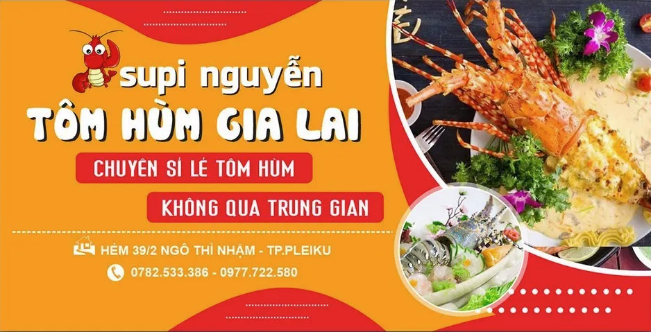 Tải File Vector Banner Quảng Cáo Tôm Hùm Gia Lai Đẳng Cấp, Hút Khách Mua Sỉ Lẻ