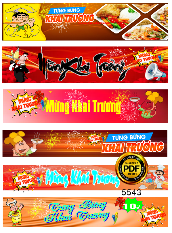 Tải File Vector Tổng Hợp Băng Rôn Tưng Bừng Khai Trương Cửa Hàng Đa Dạng Chủ Đề