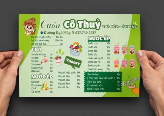 Menu Đồ Uống Trà Sữa Ăn Vặt
