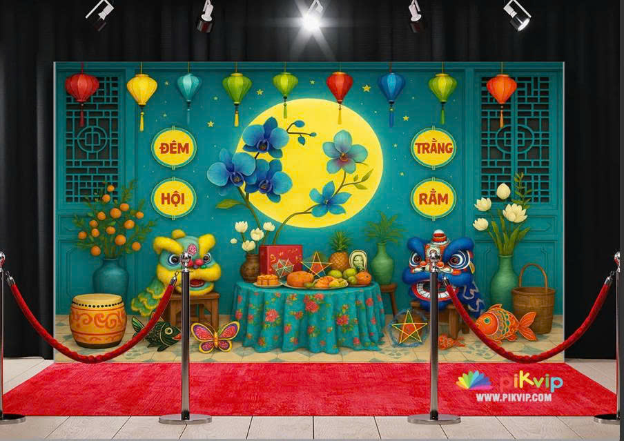 Backdrop Trung Thu Nghệ Thuật