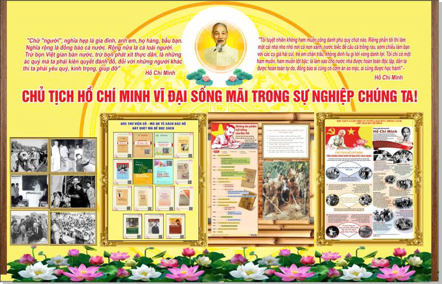 vector Bảng Tin Không Gian Văn Hóa Hồ Chí Minh